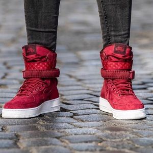nike sf air force 1 red crush